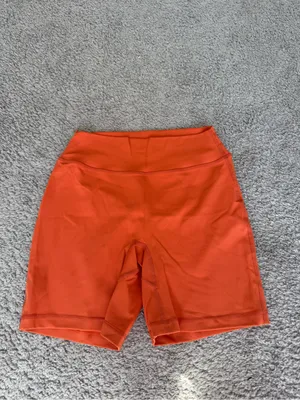 Tom Tiger Orange High-Waist Active Shorts thumbnail 2