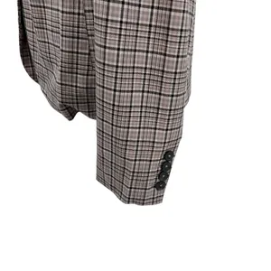Free People Cali Plaid Blazer Jacket Gray Neutral Size Large‎ thumbnail 8