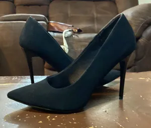 Suede Black Heels  thumbnail 1