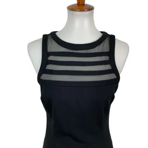 BB Dakota Dress Small Black Sleeveless Lace Bodycon Cocktail‎ Evening Party thumbnail 2