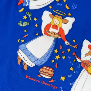 Vintage 90s Jerzees Western Blessings Angel Shirt thumbnail 5