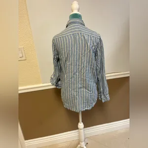 Babaton Striped Long Sleeve Button Tunic‎ Shirt – XS – Aritzia thumbnail 5