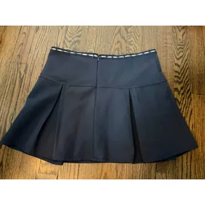 Pretty Garbage Navy Blue Women's Pleated Mini Skirt Sz S NEW thumbnail 9