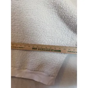 Gap Sherpa Fleece Pullover Sweatshirt Womens Medium Milk White Crew 651550-01 thumbnail 8