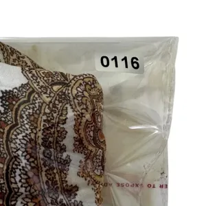 H&M Women Paisley Hi-Low Maxi Dress White Brown Boho Short Sleeve Size 2 | 0116 thumbnail 7