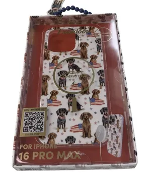 XO Poppy Freedom Dachshund Patriotic MagSafe Case iPhone 16 Pro Max New thumbnail 1