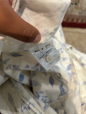 Reformation Ivory Maxi Dress with Lavender Floral Print thumbnail 15