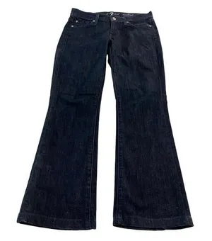 7 for all Mankind Blue Bootcut Jeans with Rhinestones‎ Bling Size 26 thumbnail 1
