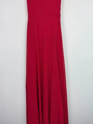 NWT Lulus Strappy To Be Here Red Lace-Up Maxi Dress Size Medium M NEW thumbnail 4