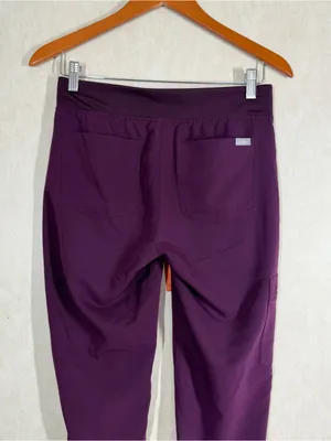 Figs Women’s Zamora High-Rise Jogger Scrub Pants Pull On in Purple XSP thumbnail 7