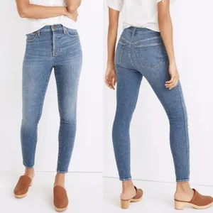 Madewell High-Rise Skinny Crop‎ Jeans in Bradfield Wash $138 NWT See Size Info thumbnail 2