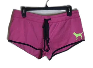 Victoria’s Secret PINK loungewear track style fleece micro shorts small y2k thumbnail 1