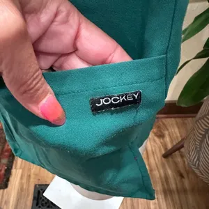 EUC Green Jockey medical scrub top size S Stretchy thumbnail 2