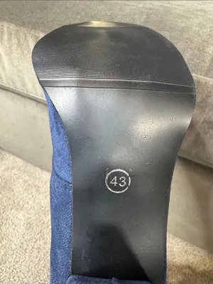 Tall Blue Faux Suede Lace-Up Women’s Boots Size 10 (43) NEW thumbnail 11