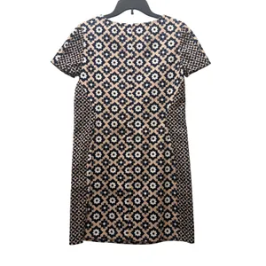 Boden Women's Dress Geometric Floral Print Short Sleeve Lt Pink‎ Navy Size 6 thumbnail 5