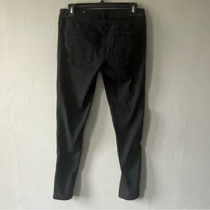 Super Stretch Distressed Black Jeggings Size 6 thumbnail 4