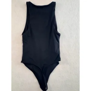 Babaton Aritzia Black High Neck Racerback Thong Bodysuit Small Sleeveless Top‎ thumbnail 2