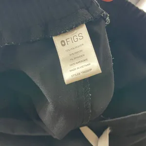 Figs Technical Collection Black Tie Front Scrub Pants XS thumbnail 6