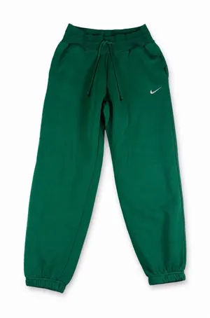 Nike Women's Green Sweats/joggers Fleece Size S Inseam 28 thumbnail 1
