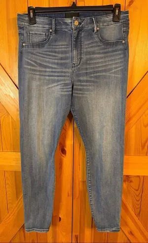 White House Black Market Jeans High Rise Denim Size Large (6432) thumbnail 1