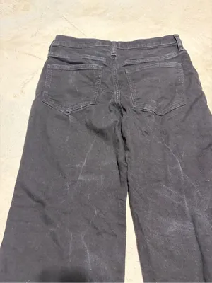 J. Crew re-96-blk ‘96 slim wide Black Jeans 28 thumbnail 7
