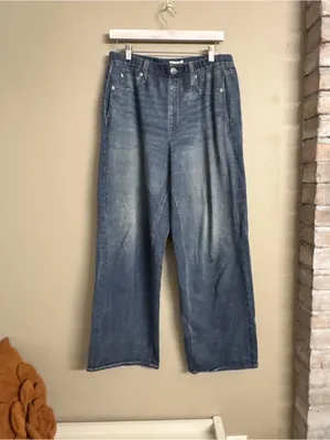 RAG & BONE Miramar Knit High Rise Wide Leg Jeans thumbnail 2