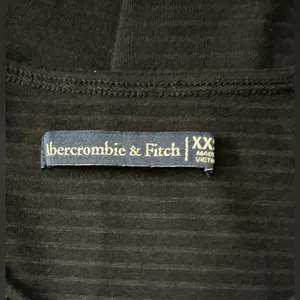 Abercrombie & Fitch Black Short Sleeve Tie-Waist Keyhole Button-Front Dress XXST thumbnail 10
