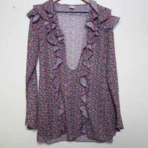 Strawberry‎ Milk Mob Women Dress Cover Up Large Ruffle Floral Resort Beach thumbnail 2