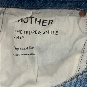 MOTHER The Tripper Ankle Fray Straight Leg Distressed Button Fly‎ Sz 27 thumbnail 10