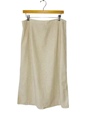 OLD NAVY Linen Blend Midi Skirt thumbnail 2