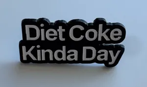 Diet Coke Kinda Day Enamel Pin Black thumbnail 1