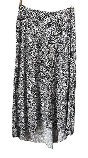 Japna size large high low midi skirt. Wide waist band faux wrap thumbnail 1