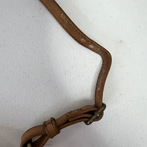 Margot Adelle Versatile Hobo Purse Brandy Brown Leather Crossbody‎ Shoulder Bag thumbnail 7