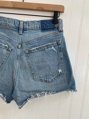 ABERCROMBIE & FITCH The Mom Short High Rise Distressed Denim Size 2 | 26 thumbnail 7