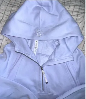Lululemon Scuba Oversized Half-Zip Hoodie Pastel Blue🦋💜 thumbnail 2