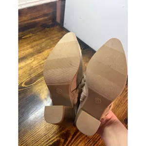 Universal Threads Tan Braided Strap Heeled Mule Size‎  6.5 thumbnail 8