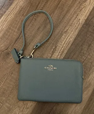 Coach Leather Blue Wristlet thumbnail 1