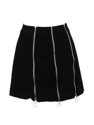 Deadstock: new Valfre ꥟ Lasso Mini Skirt ꥟ Black ꥟ Silver Zippers All Over ꥟ M ꥟ thumbnail 6