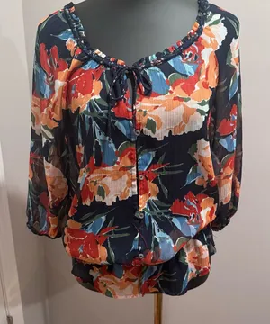 Abercrombie & Fitch Multicolor Floral Blouse thumbnail 1