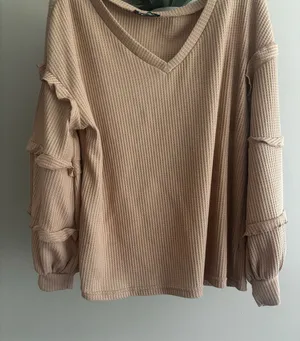 Long sleeve top Tan Size L thumbnail 1