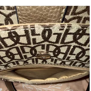 Giani Bernini‎ Crossbody Bag Monogram Signature Jacquard Gold Trim Messenger thumbnail 8