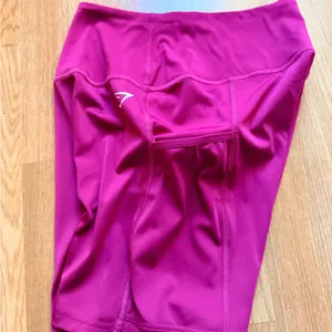 Gymshark Women's Burgundy Gym Shorts thumbnail 4