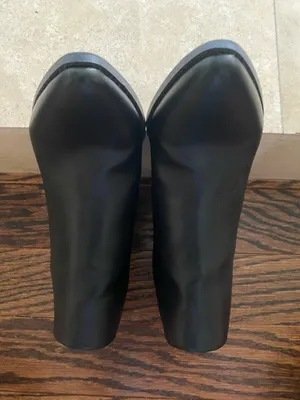Sun + Stone Elizaa Black Faux Leather Booties Size 6 thumbnail 4