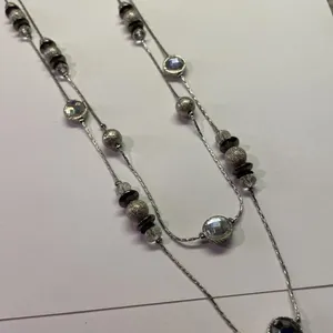 New York & Company NWT $22.95 Silver Tone Multi Strand Costume Jewelry Necklace thumbnail 3
