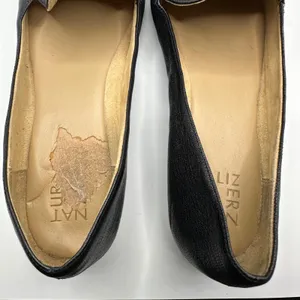 Naturalizer Emiline Black Leather Slip On Loafers Comfort‎ Ballet Flats 11M thumbnail 3