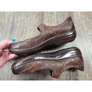 Montana Artisan Crafted Mary Jane's Brown Leather Low Heel 6.5M Shoes thumbnail 4