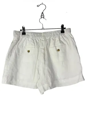 J. Crew White Harbor Linen Lightweight Shorts S thumbnail 4