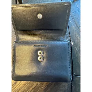 Rolfs Black Genuine Leather Trifold Wallet Zippered‎ Coin Pocket Compact Womens thumbnail 4