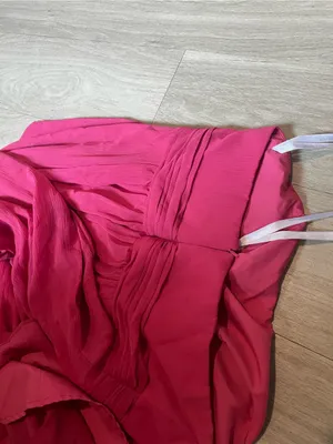 David's Bridal Fuchsia Strapless Maxi Dress thumbnail 3