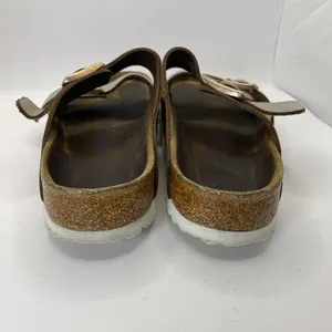 Birkenstock Arizona Sandals Women's Size 37 US‎ 6 Gold Double Strap thumbnail 5